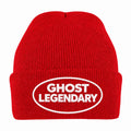 EMBROIDERED RED BEANIE