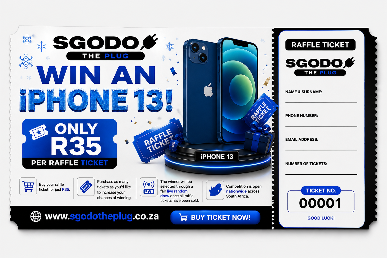 iPhone 13 Raffle Ticket